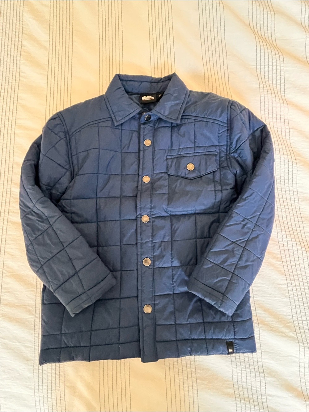 Quiksilver Navy Blue Quilted Puffer Jacket for Kids
